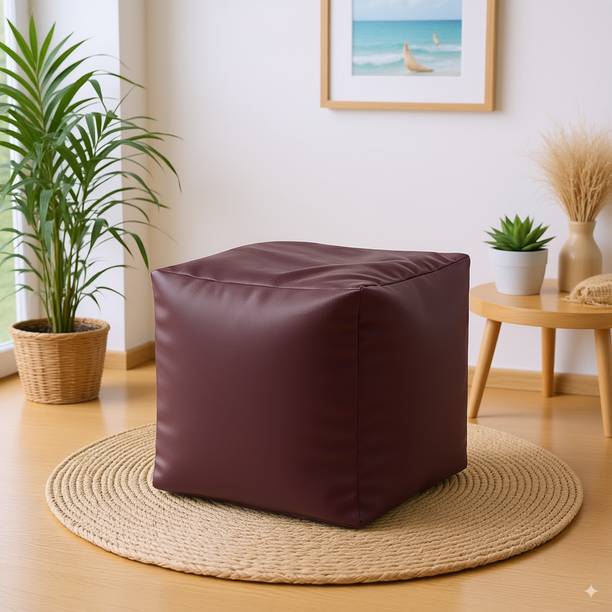 GIGLICK Leatherette Cube Ottoman