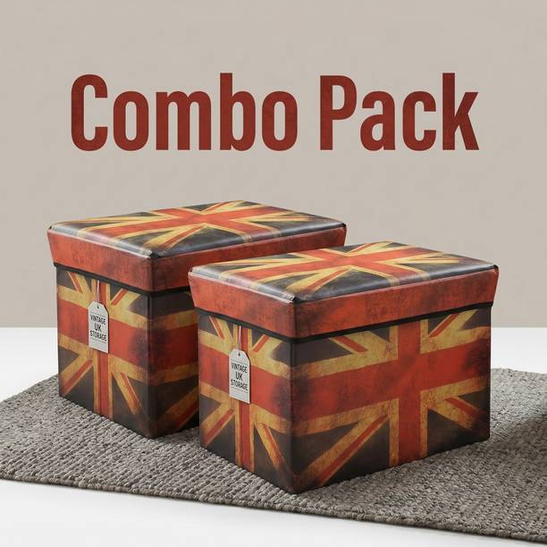 FLORIVA Engineered Wood Standard Ottoman