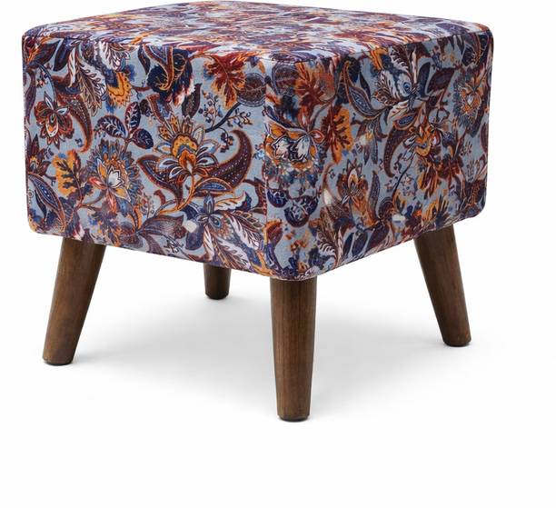 Globally Indian Fabric Cube Ottoman