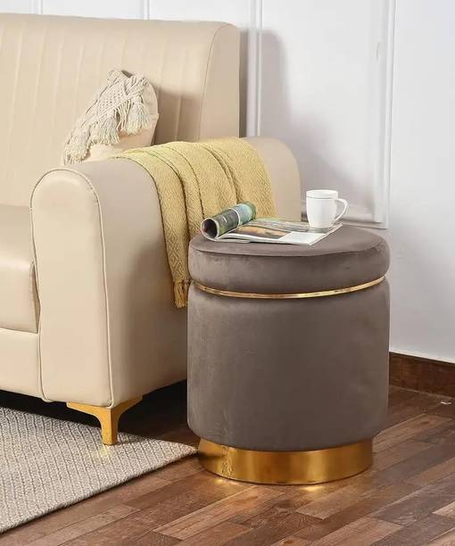 WOODENCRAFTIFY Fabric Standard Ottoman