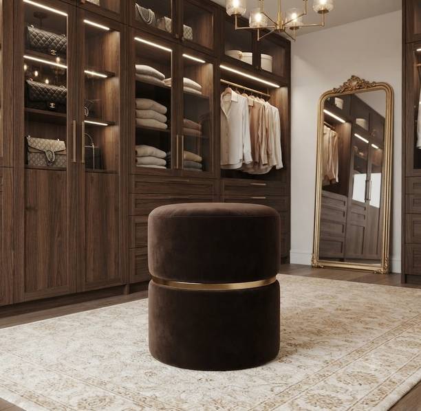 NSTRADERS Engineered Wood Standard Ottoman