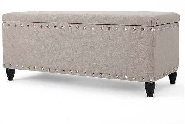 woodmania Fabric Standard Ottoman