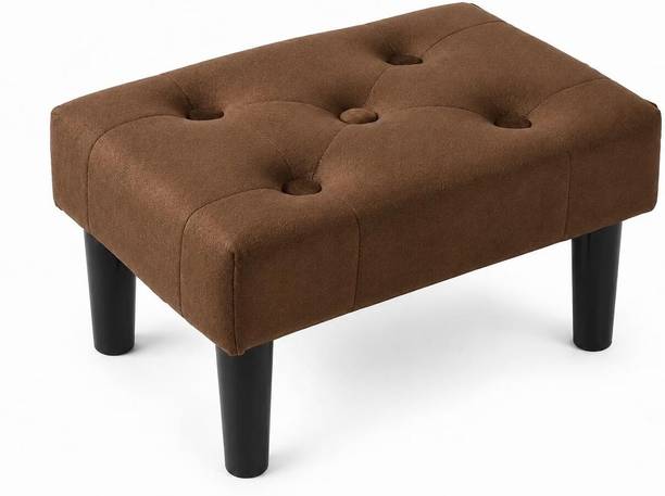 CUSHVORA Solid Wood Standard Ottoman