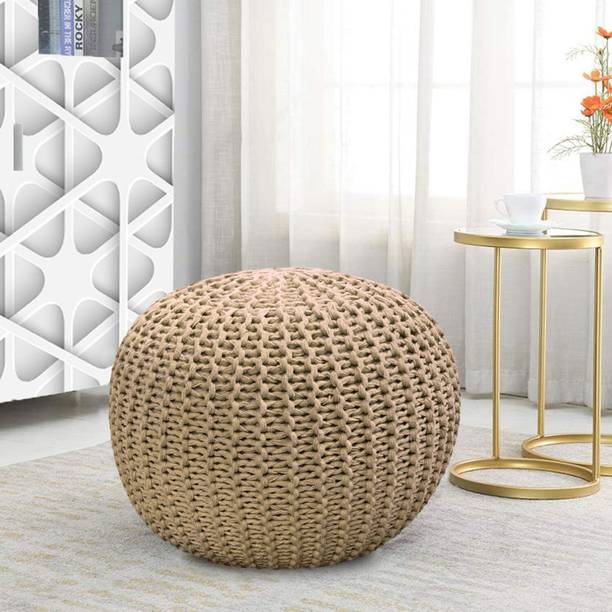 F i Fabric Pouf