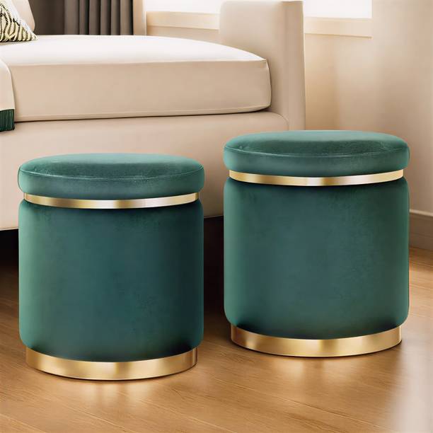 etiquette art Fabric Standard Ottoman