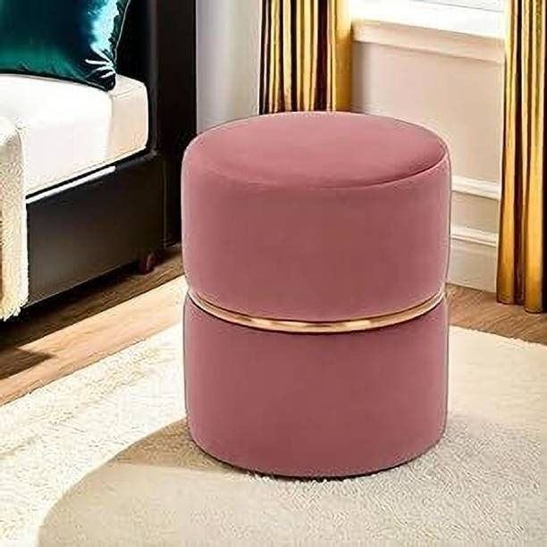 Sukhmani woodcrafts Fabric Standard Ottoman