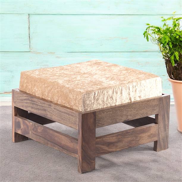 Ikiriya Amber Sheesham Wood Contemporary Square Foot Living & Bedroom Stool