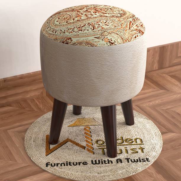 WoodenTwist Fabric Standard Ottoman