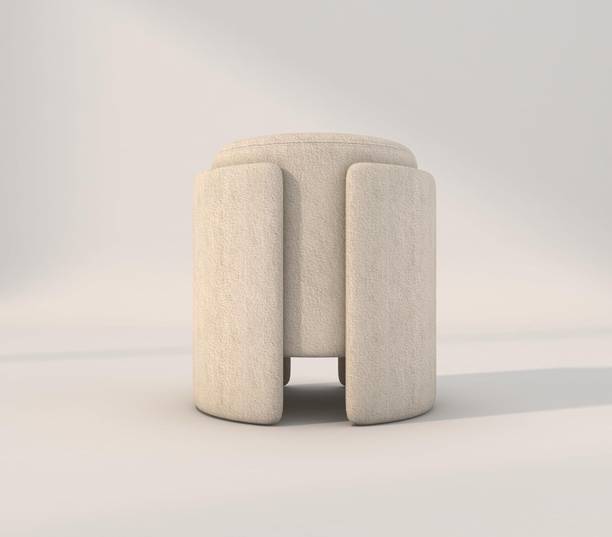 Horizontal Eight Fabric Pouf