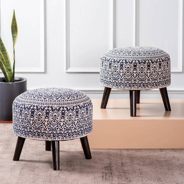 nestroots Solid Wood Standard Ottoman