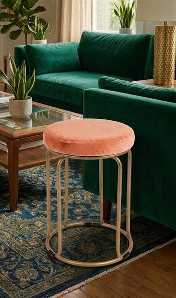 The Merchant Store The Merchant Store Side Stool,living room stool, dressing table stool, Metal Bar Stool