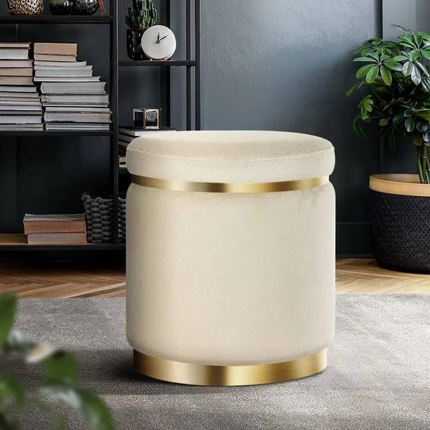 WOODZAN Fabric Standard Ottoman