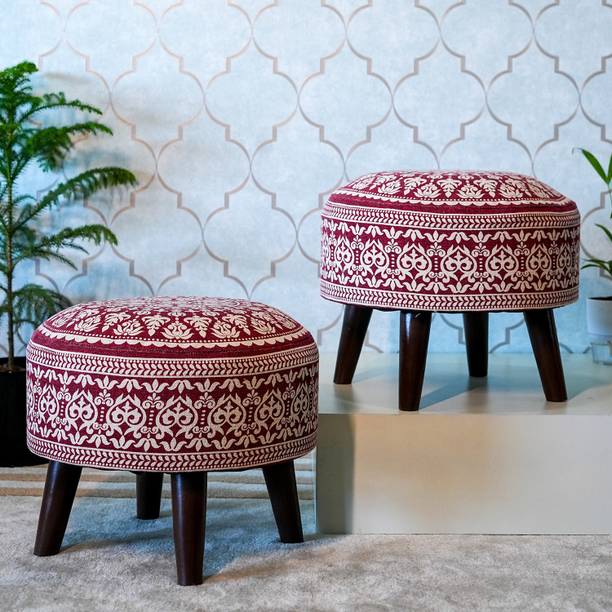 Greetwood Solid Wood Standard Ottoman