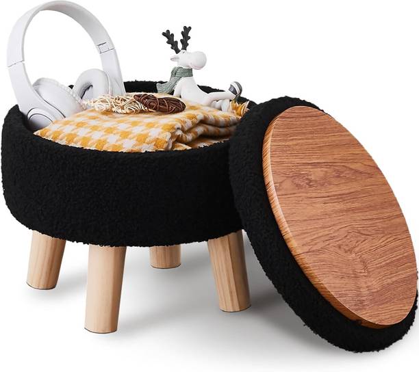 TAXOZY Engineered Wood Standard Ottoman