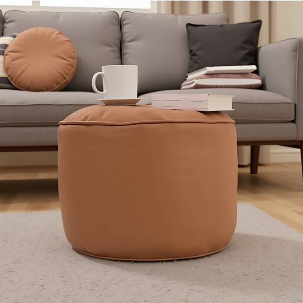 GIGLICK Leatherette Pouf