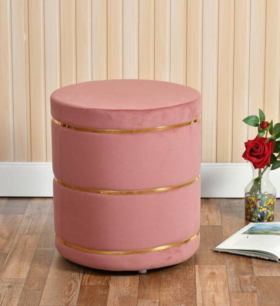 Unique Creation Handicrafts Solid Wood Pouf