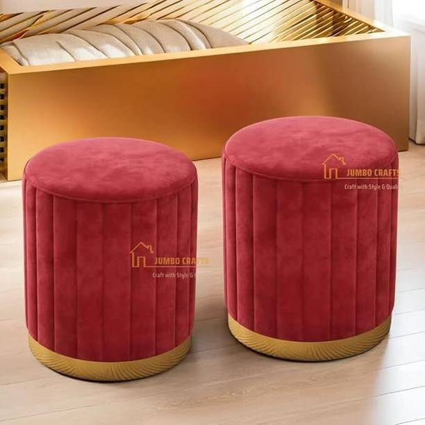 DECORO CRAFTS Fabric Standard Ottoman