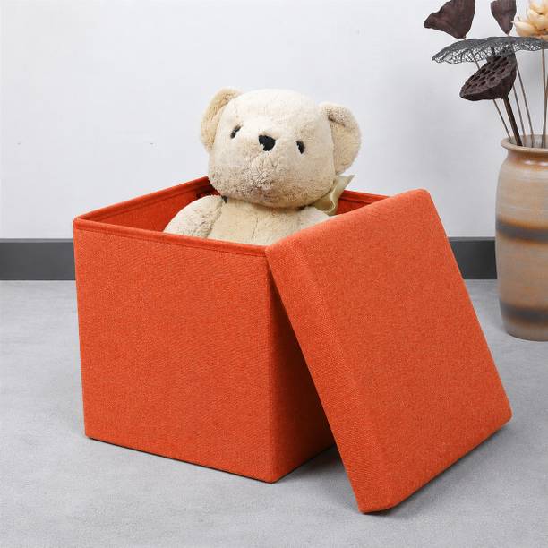 PRANSHI ENTERPRISE Folding Storage Ottoman Grey Living & Bedroom Stool Stool