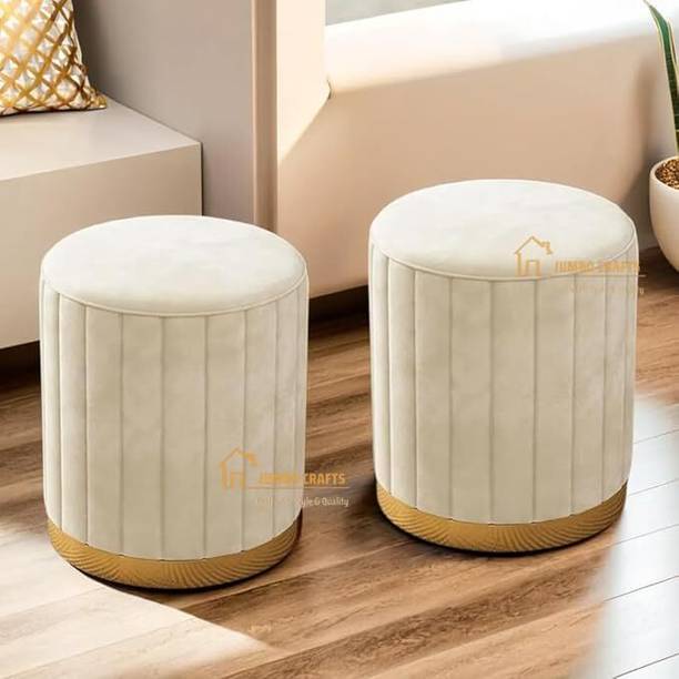 DECORO CRAFTS Fabric Standard Ottoman