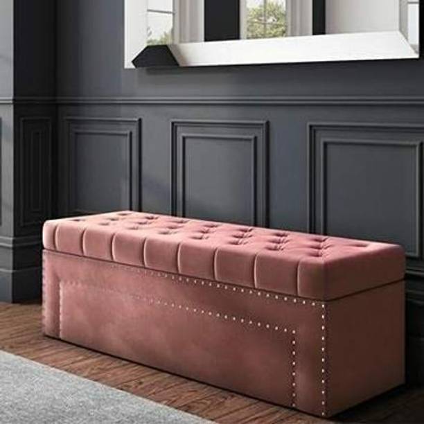 Arcraft Sissel Upholstered Storage Bench Sofa Settee Storage Ottoman with Storage Solid Wood Settee
