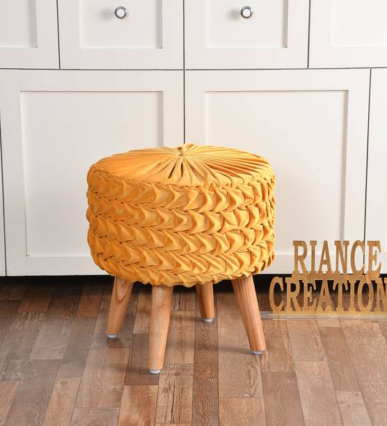 RIANCE CREATIONS Fabric Standard Ottoman