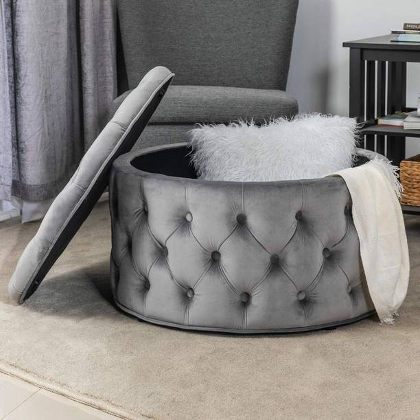 Soul Light Art Solid Wood Pouf