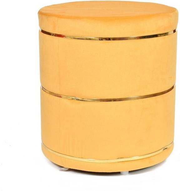 wooden luxury Foam Pouf