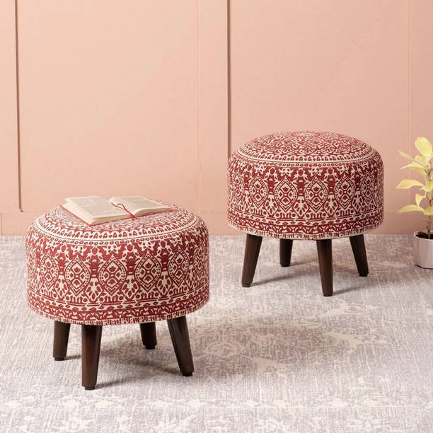 nestroots Solid Wood Standard Ottoman