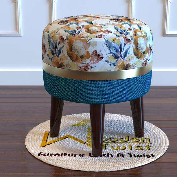 WoodenTwist Fabric Standard Ottoman