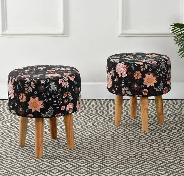 Klofiy Solid Wood Standard Ottoman