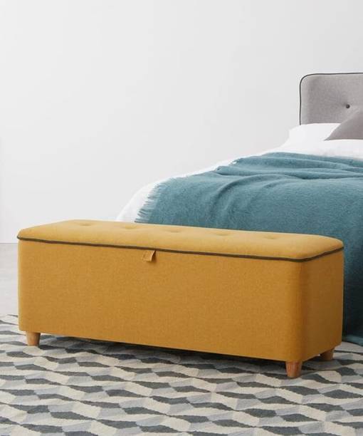 woodmania Fabric Standard Ottoman