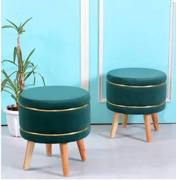 decorly Solid Wood Standard Ottoman