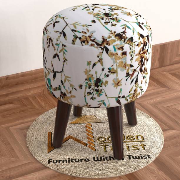 WoodenTwist Fabric Pouf