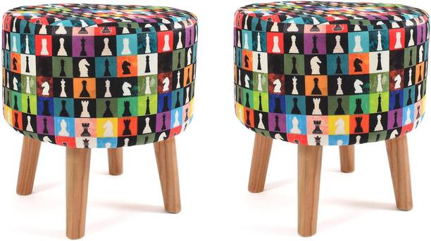 iLiv Solid Wood Standard Ottoman