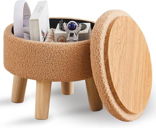 TAXOZY Engineered Wood Standard Ottoman