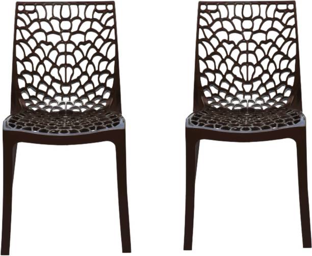 ITALICA Oxy Plastic Chair/Glossy Finish Chair For Home/Strong & Sturdy Structure Chair/ Plastic Outdoor Chair