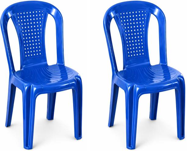 SRI GAYATHRI POLYMERS Premium Plastic Armless Chair|Strong,Durable|Indoor Outdoor|Home,Garden,Balcony Plastic Outdoor Chair