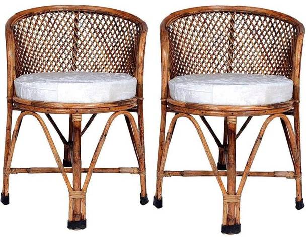 manufactree garden/balconychair with cushion Cane Cafeteria Chair