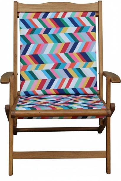 ROYAL BHARAT Low Back Chair Solid Wood Outdoor Chair