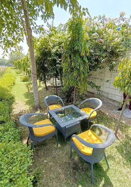 ZENTOX D08 Patio Chair Table Sets Wicker Garden Indoor Outdoor Patio Table Set Metal Outdoor Chair