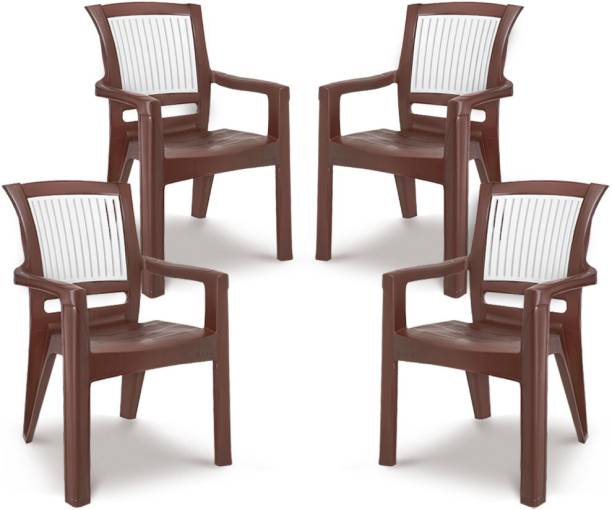 MAHARAJA Singham 104 for Home,Office | Comfortable, ArmRest | Bearing Capacity upto 200Kg Plastic Outdoor Chair