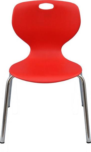 swagath furniture BOOM Plastic Chair with Stainless steel Legs for Indoor/Outdoor Plastic Cafeteria Chair