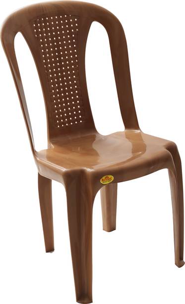 NP NATIONAL Since 1952 Backrest Armless Design Durable and Stackable Seating for Home and Office Plastic Outdoor Chair