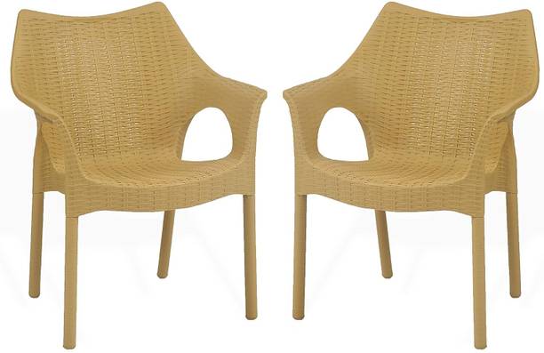 Supreme Cambridge Designer Rattan Finish Fully Comforted 100% Virgin Plastic Outdoor Chair