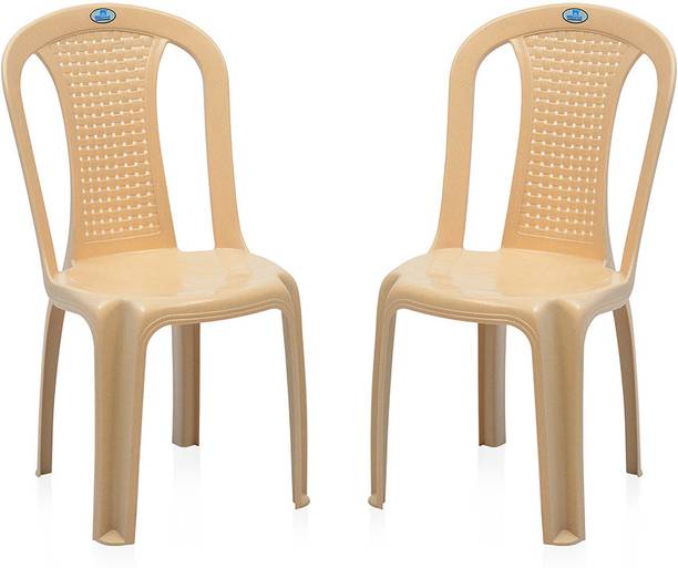 Nilkamal Mid Back Chair with Arm CHR4002|100% PolyPropylene|For Living ,Kitchen,Office, Plastic Outdoor Chair