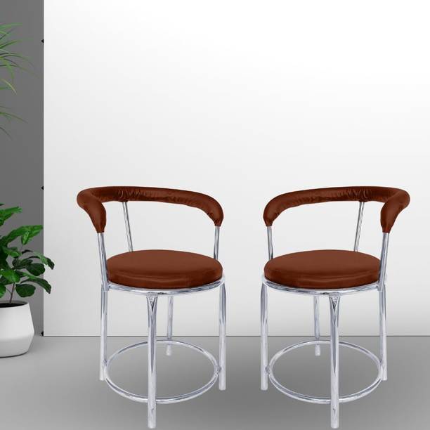 ACTIVA 173 Stool with Comfortable Cushion Seat|Chrome Steel Frame Chair For Outdoor Use Metal Outdoor Chair