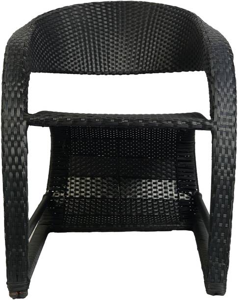 Outkraft Wicker Furniture in Grey Colour Engineered Wood Outdoor Chair
