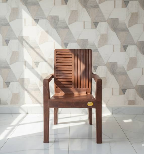 Anmol Plastic Moulded Mistique Keya Chair with Comfort Rest Back Weight Bearing Capacity 150 kg (Pack of 1) Plastic Outdoor Chair