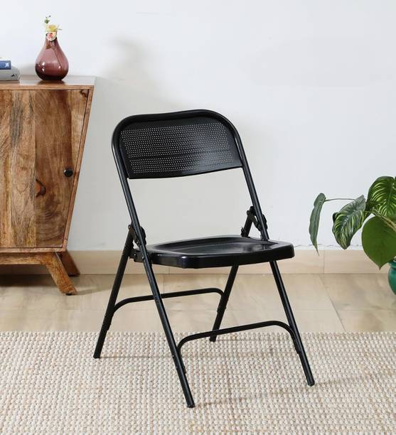 FURNIMAX Folding Leather Study Folding Chair