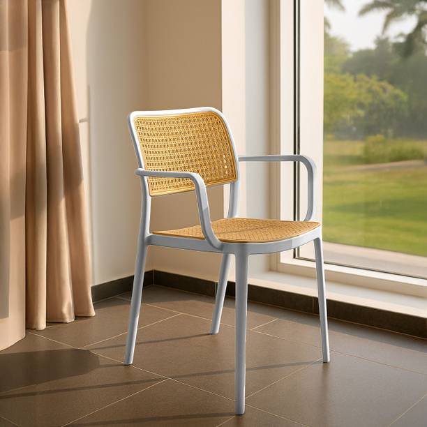 Diya Rolex chairs Web Plastic Chair | With Handle Chair for Dining Room, Plastic Cafeteria Chair